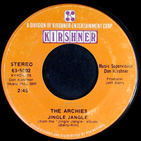 The Archies - Justine / Jingle Jangle side B