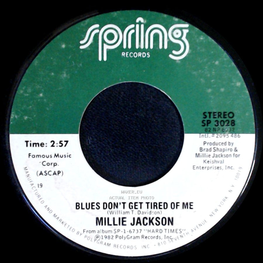 Millie Jackson - Special Occasion / Blues Don’T Get Tired Of Me side B