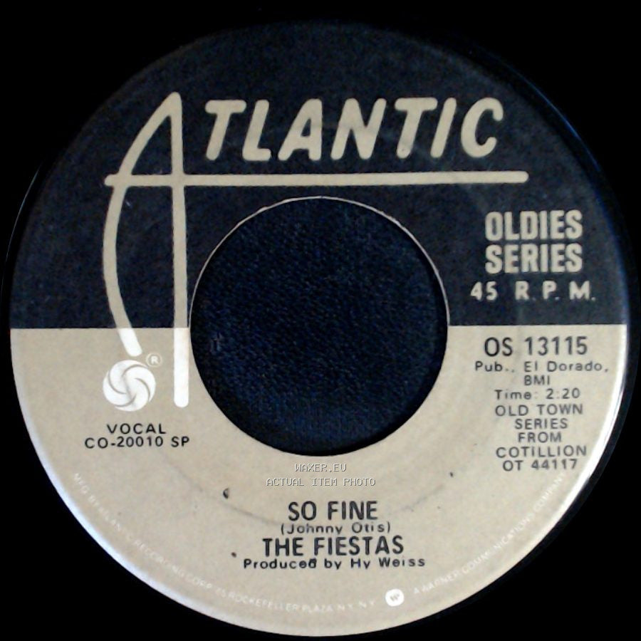 Robert & Johnny / The Fiestas - We Belong Together / So Fine side B