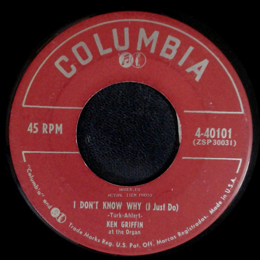 Ken Griffin - It Had To Be You / I Don't Know Why (I Just Do) side B