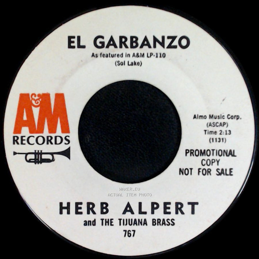 Herb Alpert And The Tijuana Brass - The Yellow Rolls-Royce / El Garbanzo side B