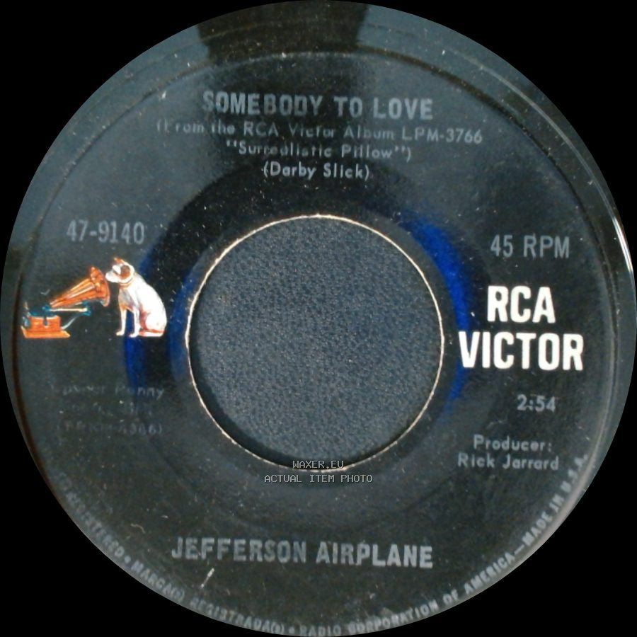 Jefferson Airplane - Somebody To Love / She Has Funny Cars side A