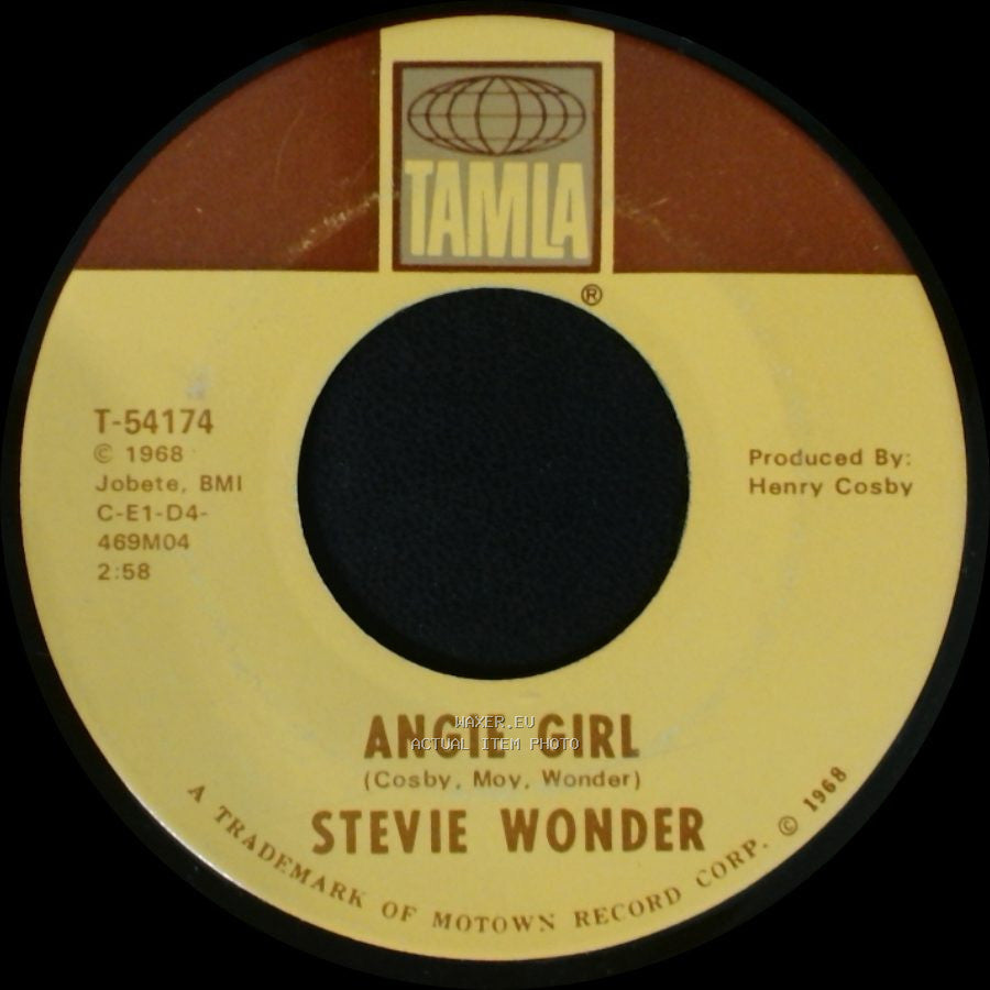 Stevie Wonder - For Once In My Life / Angie Girl side B