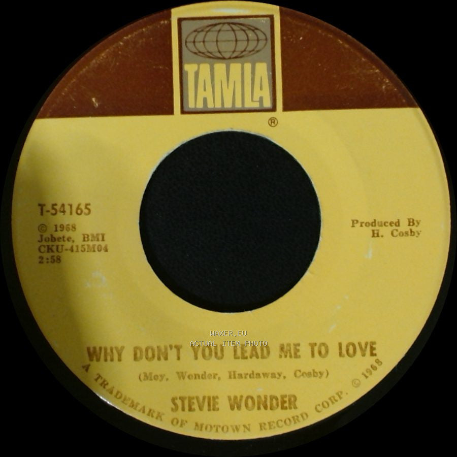 Stevie Wonder - Shoo-Be-Doo-Be-Doo-Da-Day / Why Don't You Lead Me To Love side B