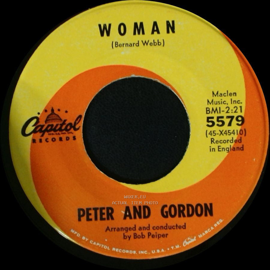 Peter And Gordon - Wrong From The Start / Woman side B