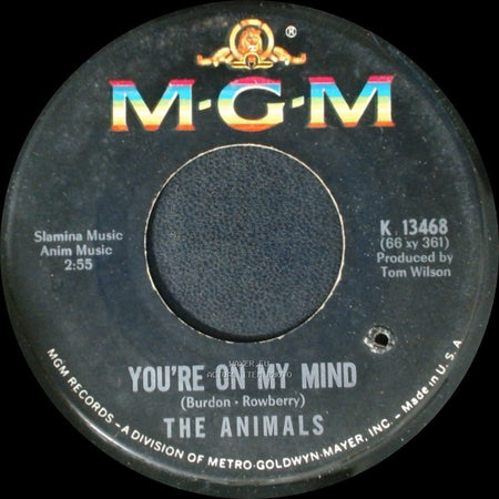 The Animals - You're On My Mind / Inside-Looking Out side A