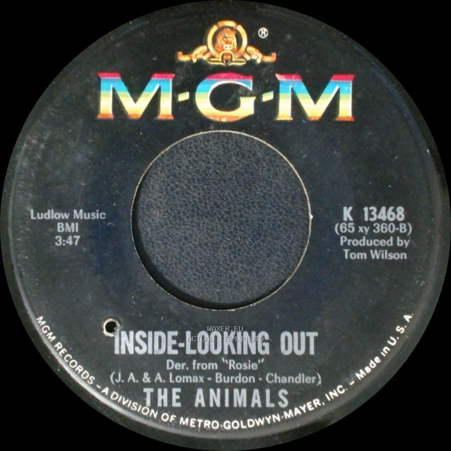 The Animals - You're On My Mind / Inside-Looking Out side B