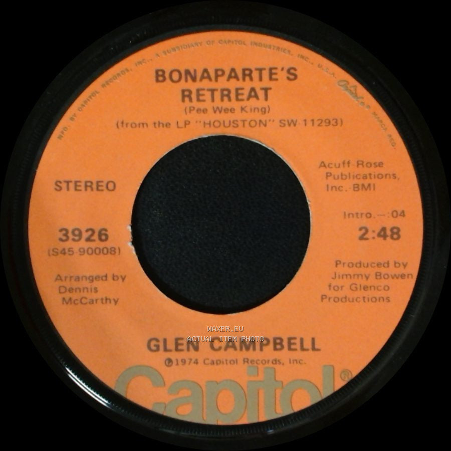 Glen Campbell - Bonaparte's Retreat / Too Many Mornings side A