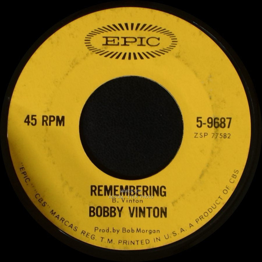 Bobby Vinton - Tell Me Why / Remembering side B