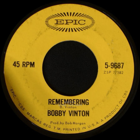 Bobby Vinton - Tell Me Why / Remembering side B