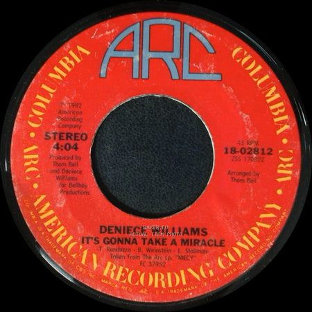 Deniece Williams - It's Gonna Take A Miracle / A Part Of Love side A