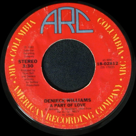 Deniece Williams - It's Gonna Take A Miracle / A Part Of Love side B