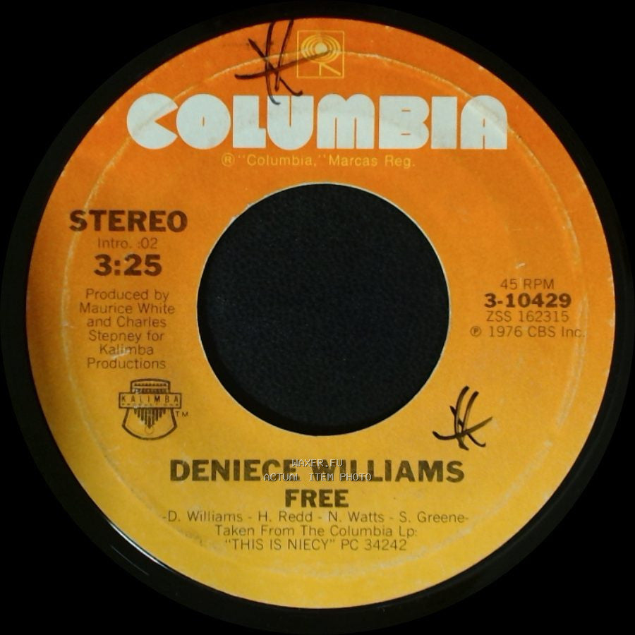Deniece Williams - Cause You Love Me Baby / Free side B