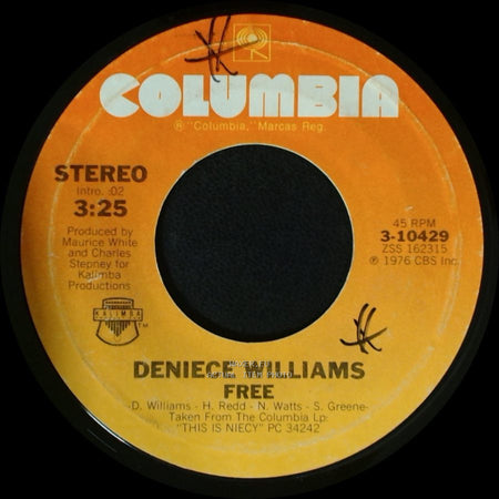 Deniece Williams - Cause You Love Me Baby / Free side B