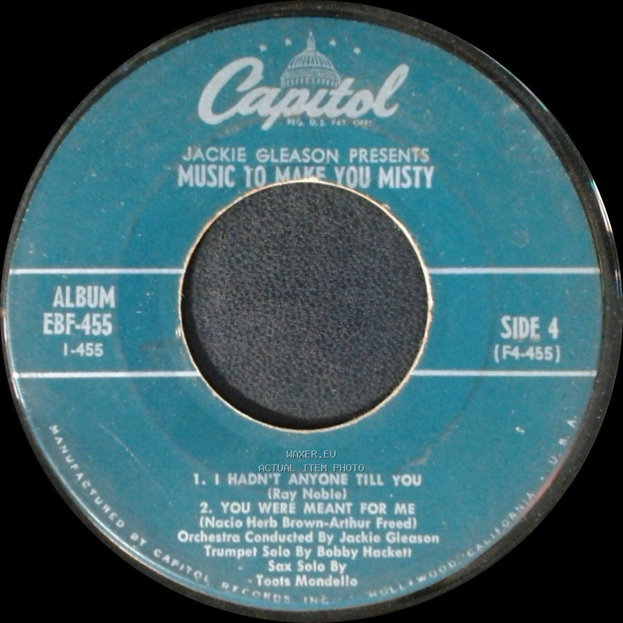 Jackie Gleason - Music To Make You Misty / Music To Make You Misty side B