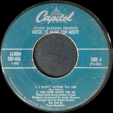 Jackie Gleason - Music To Make You Misty / Music To Make You Misty side B