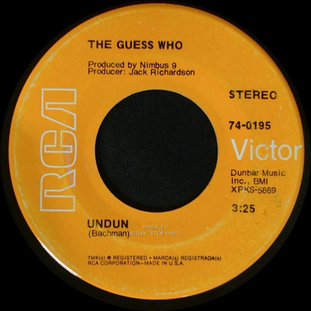 The Guess Who - Laughing / Undun side B
