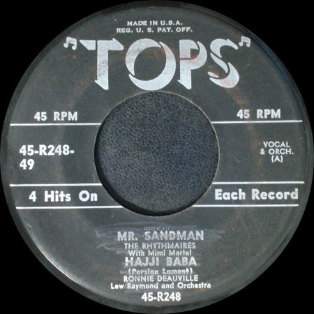 The Rhythmaires - The Naughty Lady Of Shady Lane / It's A Woman's World / Mr. Sandman / Hajji Baba side B