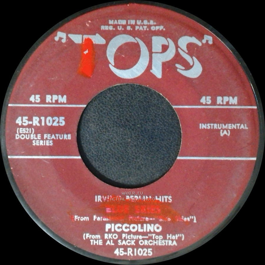 The Al Sack Orchestra - Unknown Title A / Piccolino side B