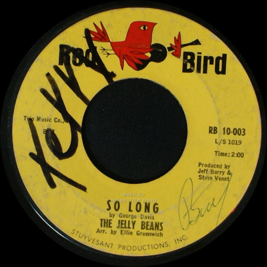 The Jelly Beans - So Long / I Wanna Love Him So Bad side A