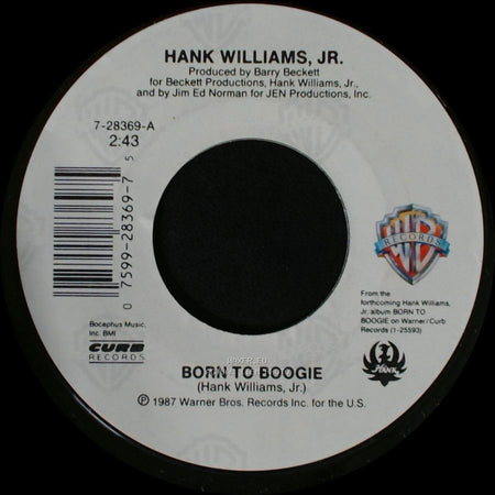 Hank Williams, Jr. - Born To Boogie / What It Boils Down To side B