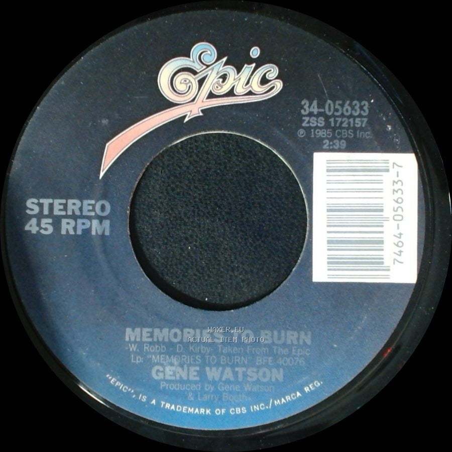 Gene Watson - Get Along Little Doggie / Memories To Burn side A