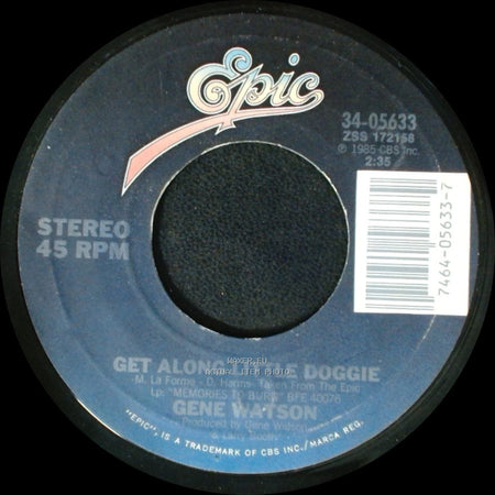 Gene Watson - Get Along Little Doggie / Memories To Burn side B
