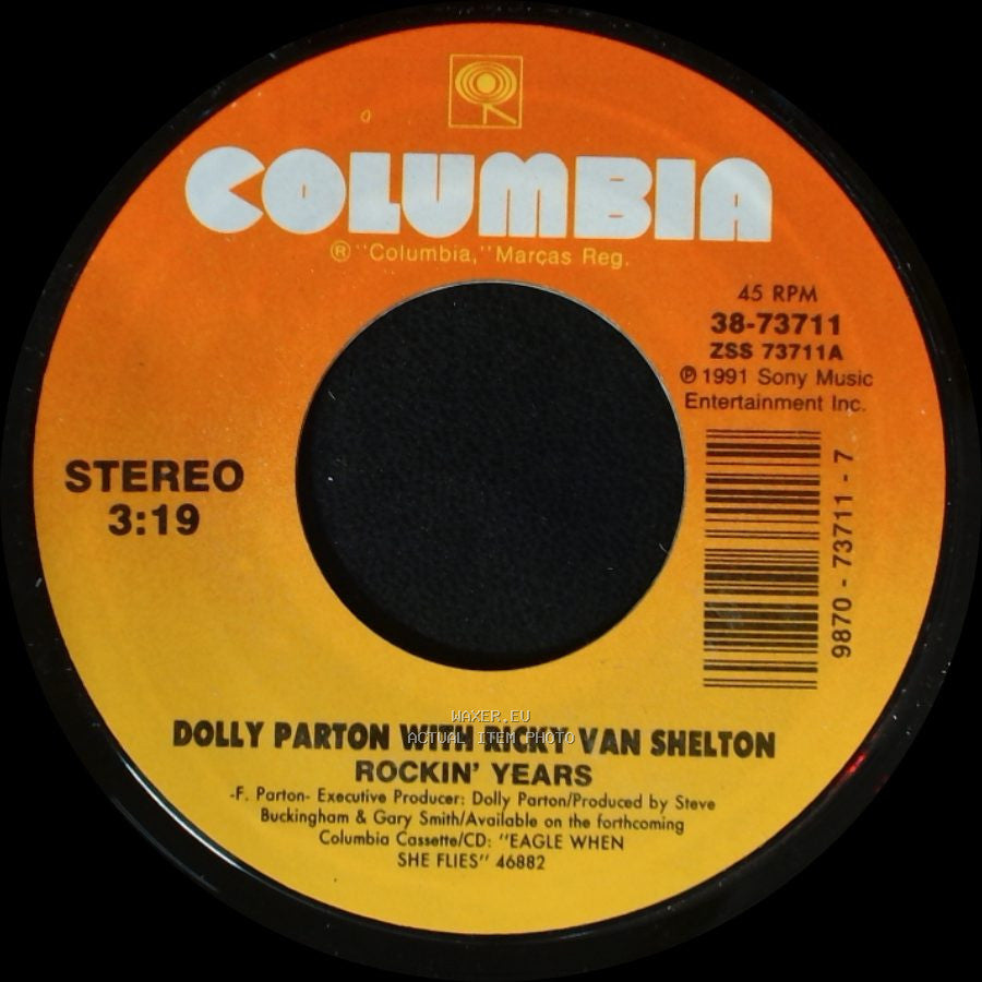 Dolly Parton With Ricky Van Shelton / Dolly Parton - Rockin' Years / What A Heartache side A