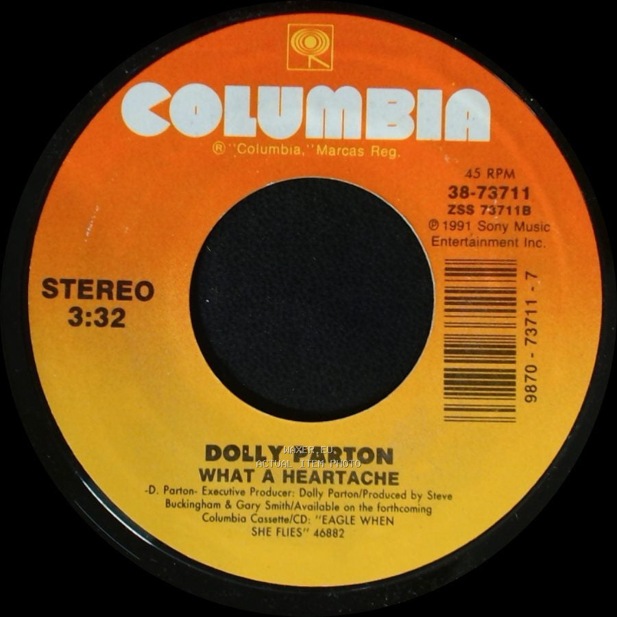 Dolly Parton With Ricky Van Shelton / Dolly Parton - Rockin' Years / What A Heartache side B