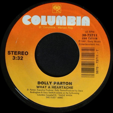 Dolly Parton With Ricky Van Shelton / Dolly Parton - Rockin' Years / What A Heartache side B