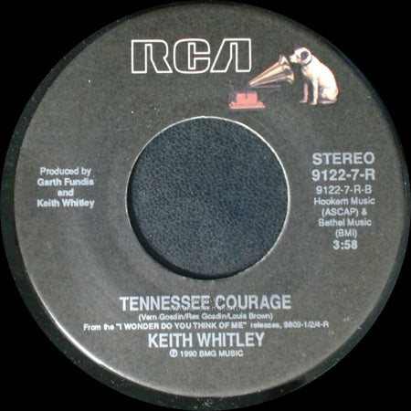 Keith Whitley - I'm Over You / Tennessee Courage side B