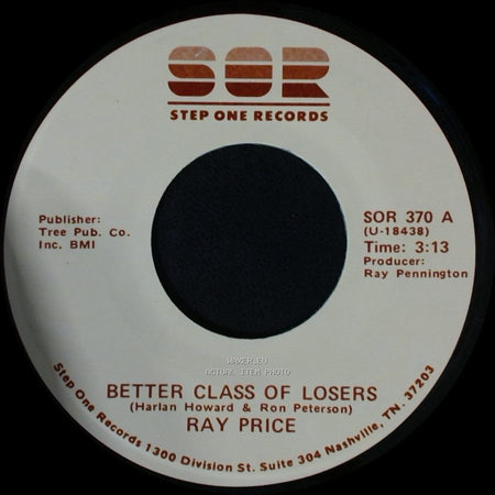 Ray Price - Better Class Of Losers / Sentimental Journey side A