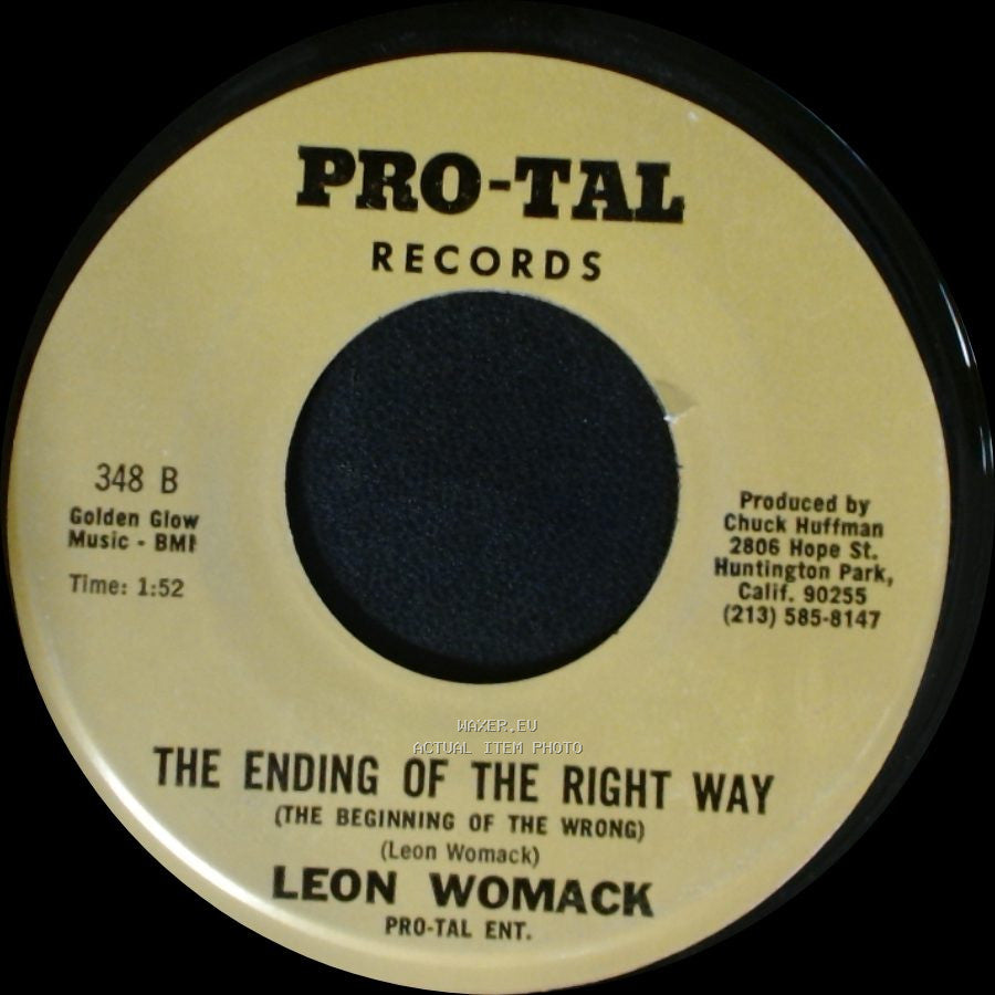 Leon Womack - House Of Lonely Hearts / The Ending Of The Right Way (The Beginning Of The Wrong) side B