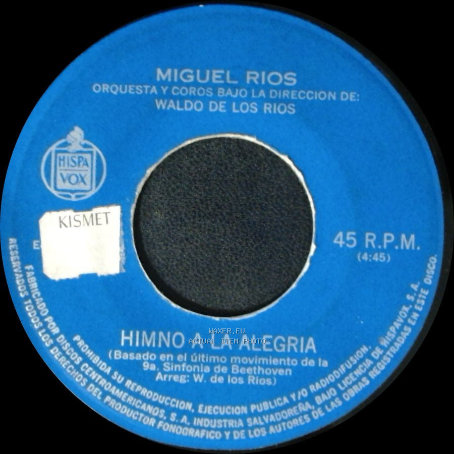 Miguel Rios - Mira Hacia Ti / Himno A La Alegria side B