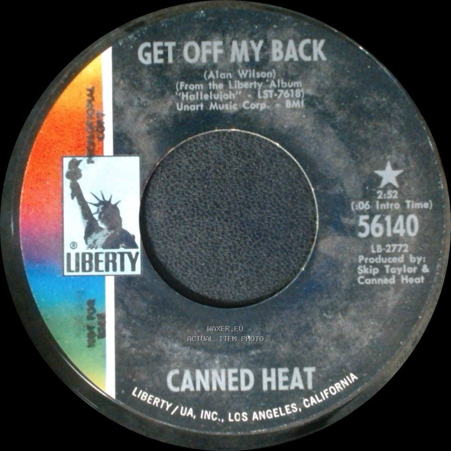 Canned Heat - Get Off My Back / Change My Ways side A