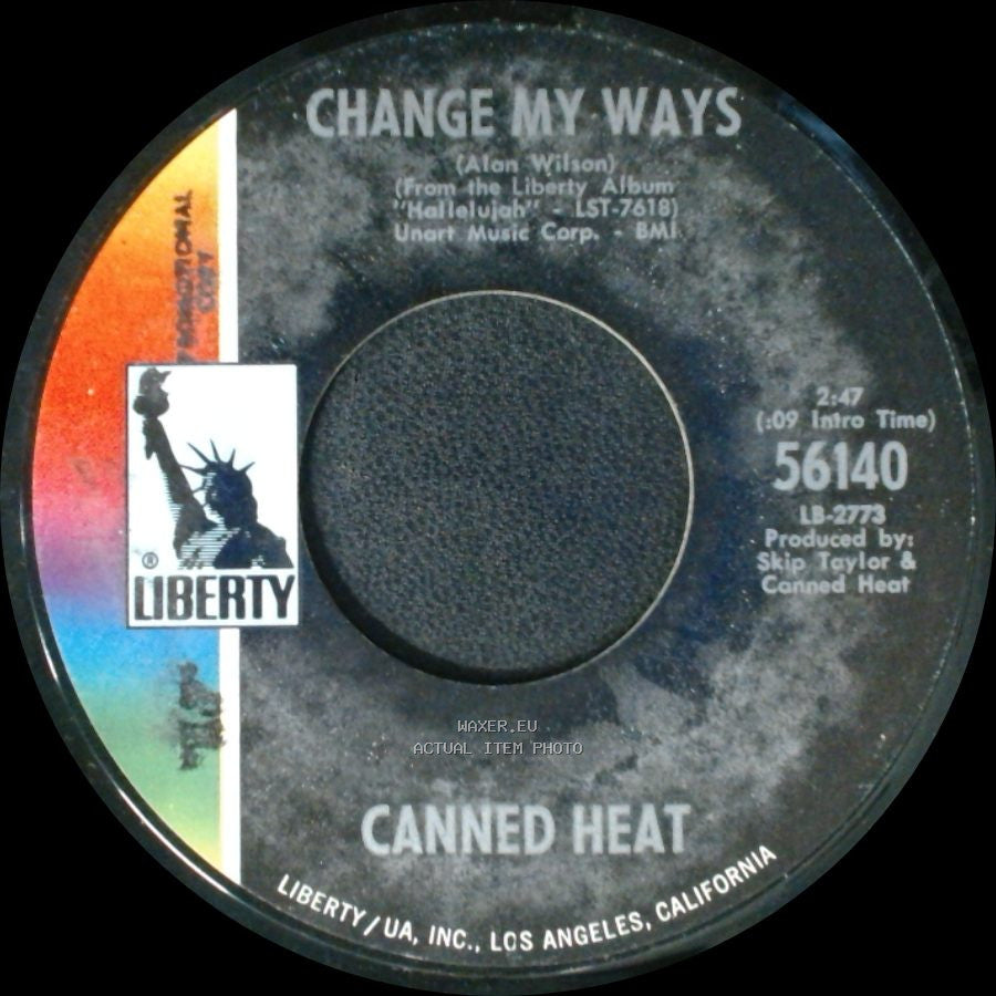 Canned Heat - Get Off My Back / Change My Ways side B