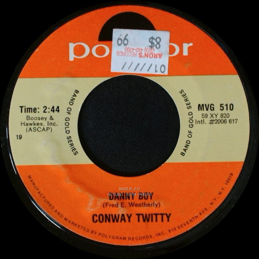Conway Twitty - Mona Lisa / Danny Boy side B