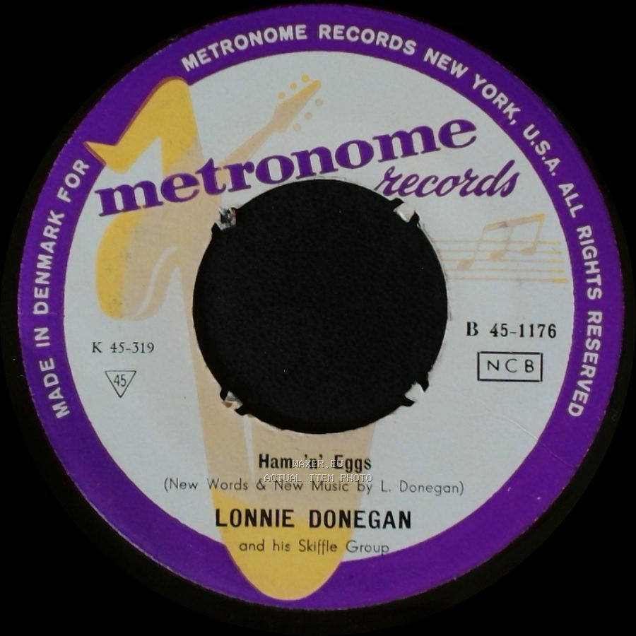 Lonnie Donegan And His Skiffle Group / Lonnie Donegan - Ham 'n' Eggs / Jack O' Diamonds side A
