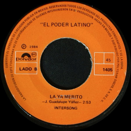 El Poder Latino - Tienes Que Volver / La Ya Merito side B