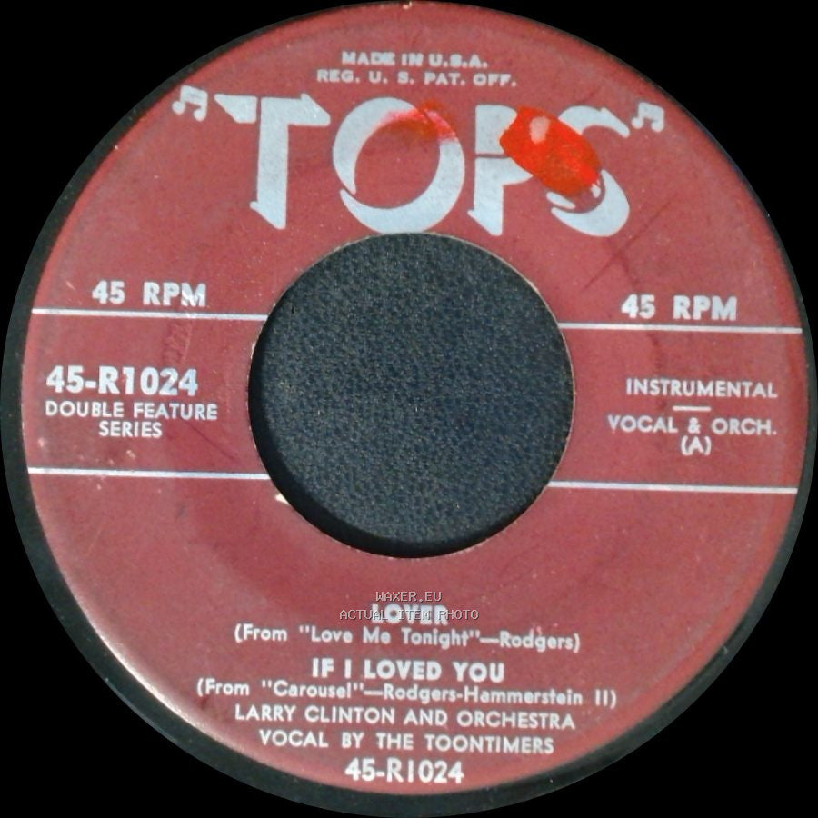 Tops All-Star Orchestra / Larry Clinton And Orchestra - Bewitched / Where Or When / Lover / If I Loved You side B