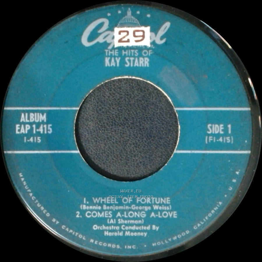 Kay Starr - Wheel Of Fortune / Comes A-Long A-Love / Unknown Title B side A