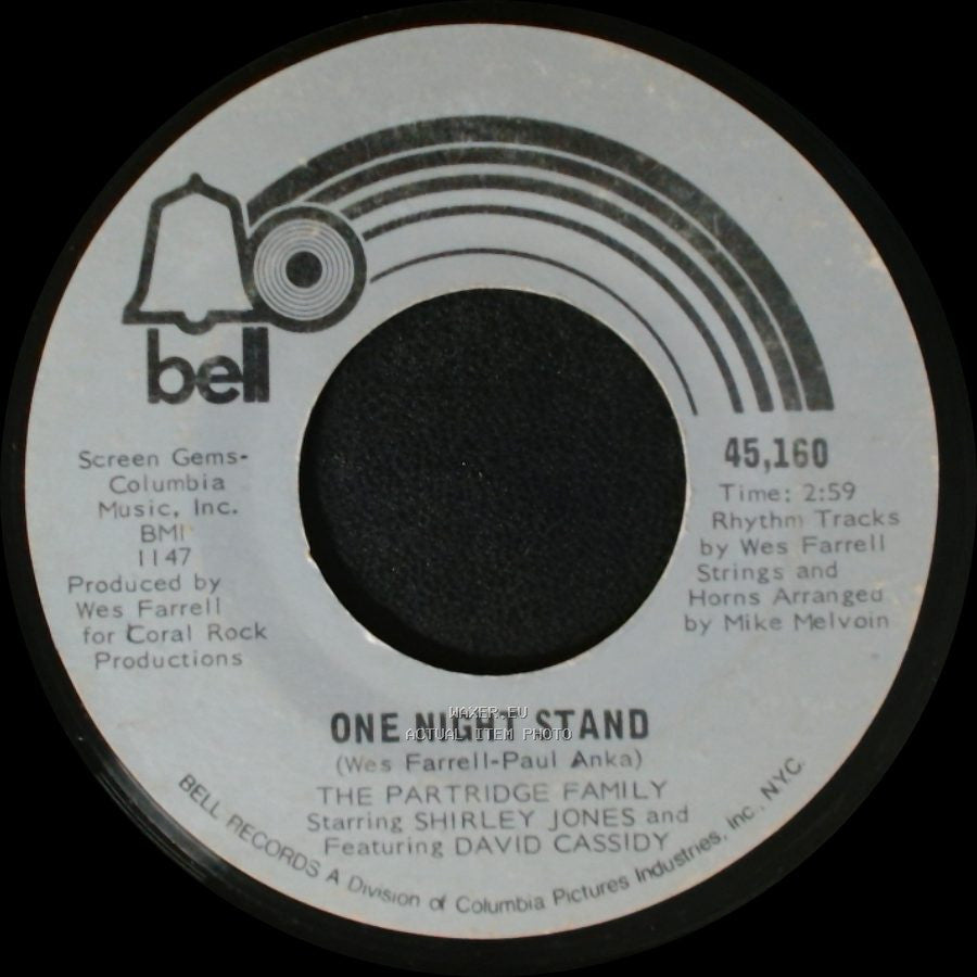 The Partridge Family - It's One Of Those Nights (Yes Love) / One Night Stand side B