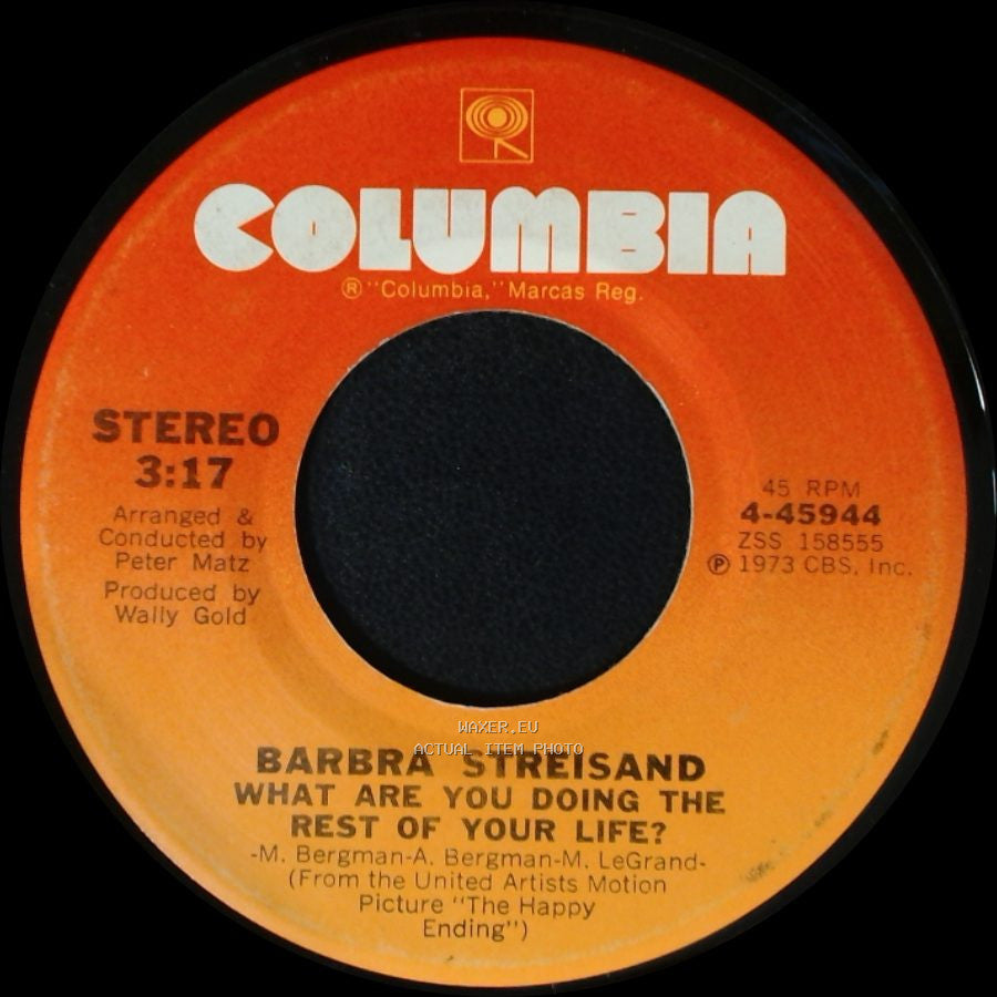 Barbra Streisand - What Are You Doing The Rest Of Your Life? / The Way We Were side A
