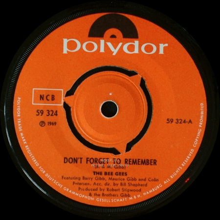 The Bee Gees - Don't Forget To Remember / The Lord side A
