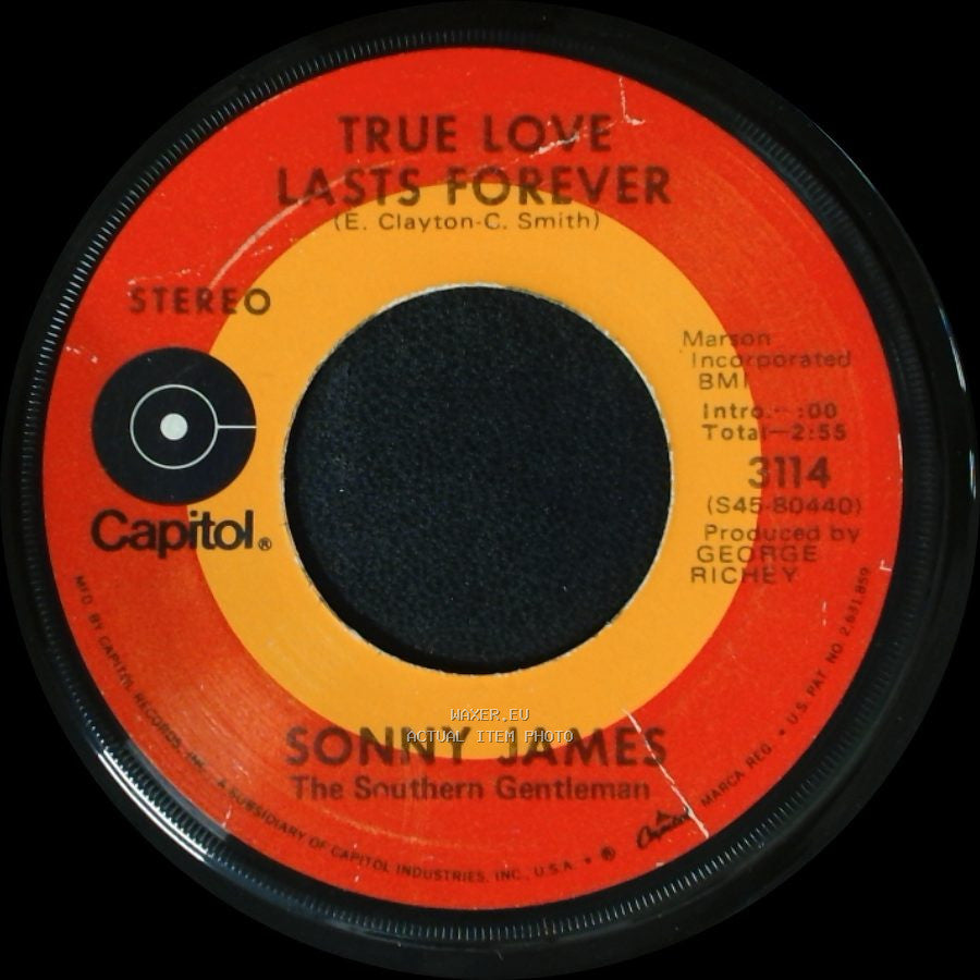 Sonny James - Bright Lights, Big City / True Love Lasts Forever side B