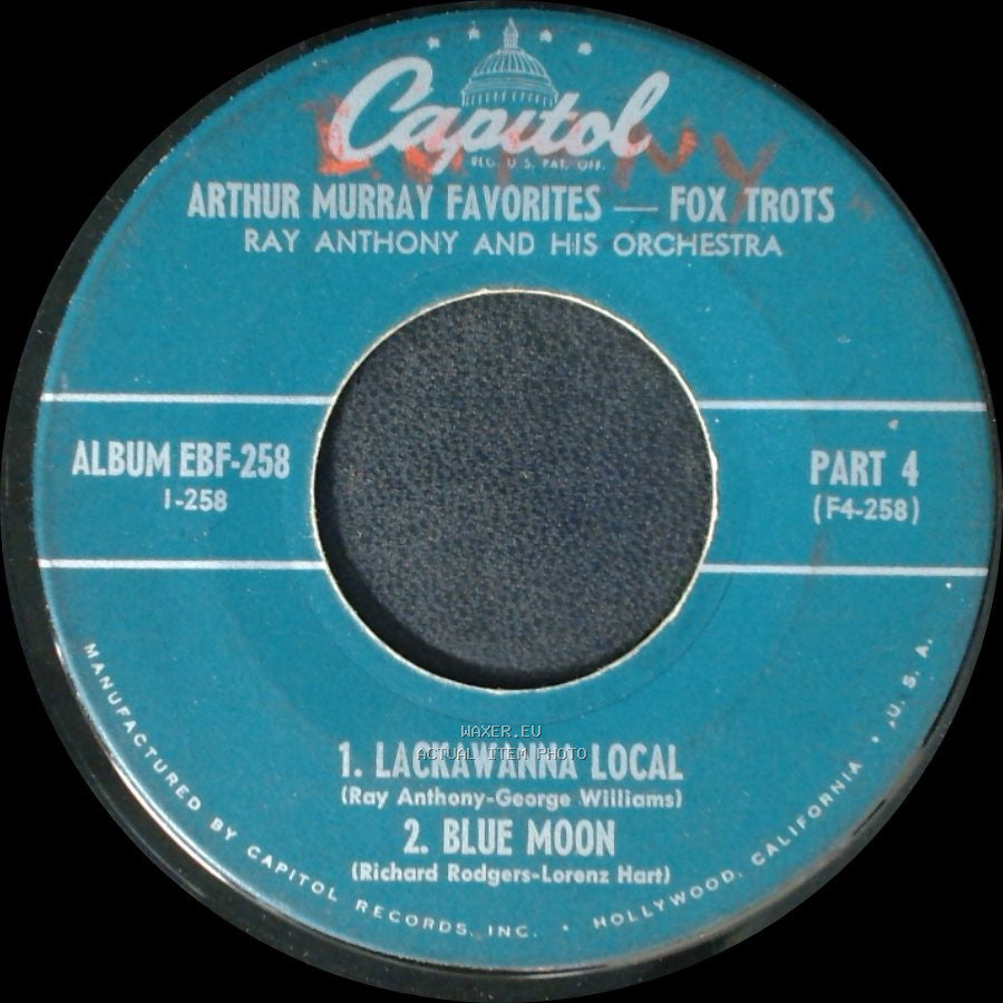 Ray Anthony And His Orchestra - Arthur Murray Favorites - Fox Trots / Arthur Murray Favorites — Fox Trots side B