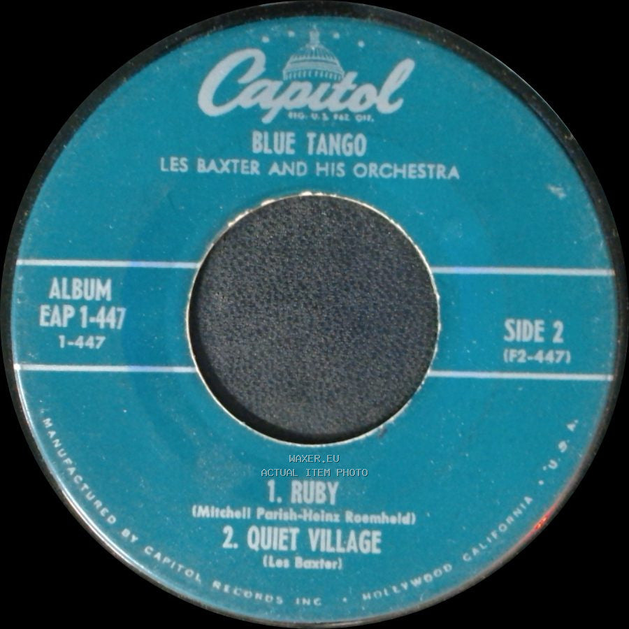 Les Baxter And His Orchestra - Blue Tango / Blue Tango side B