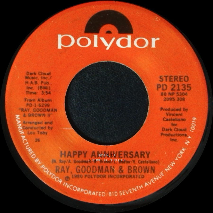 Ray, Goodman & Brown - Happy Anniversary / You side A