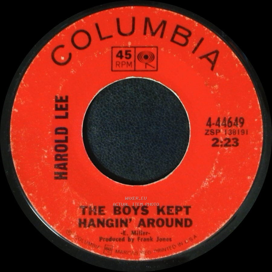 Harold Lee - Mother, Brother And Sweet Darlin' Nell / The Boys Kept Hangin' Around side B