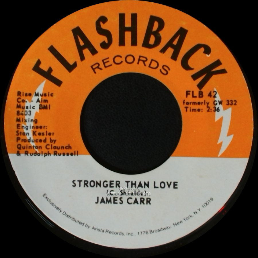 James Carr - Stronger Than Love / A Man Needs A Woman side A